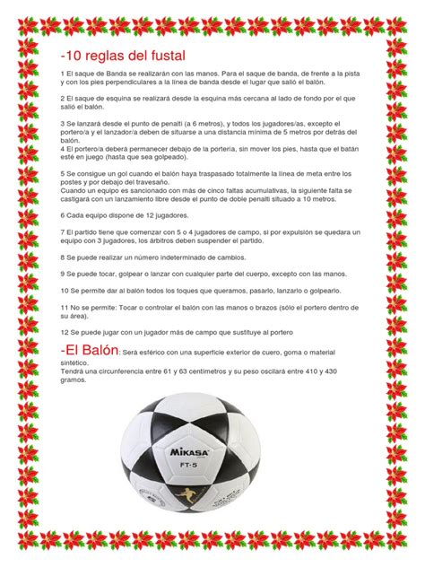 reglas de futsal 2023